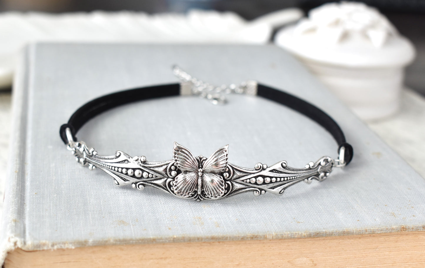 Butterfly Leather Choker