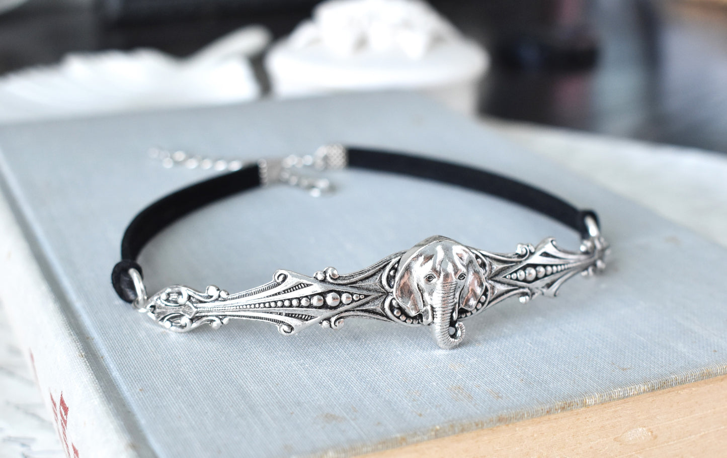 Elephant Leather Choker