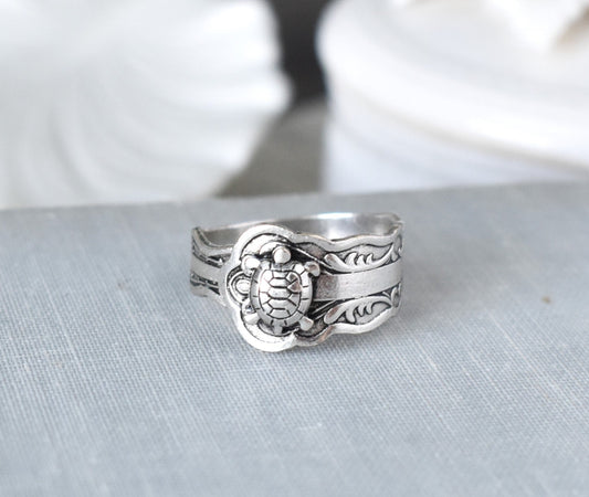 Turtle Spoon Ring