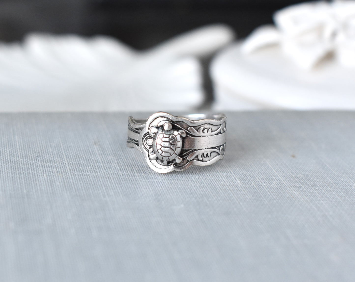 Turtle Spoon Ring