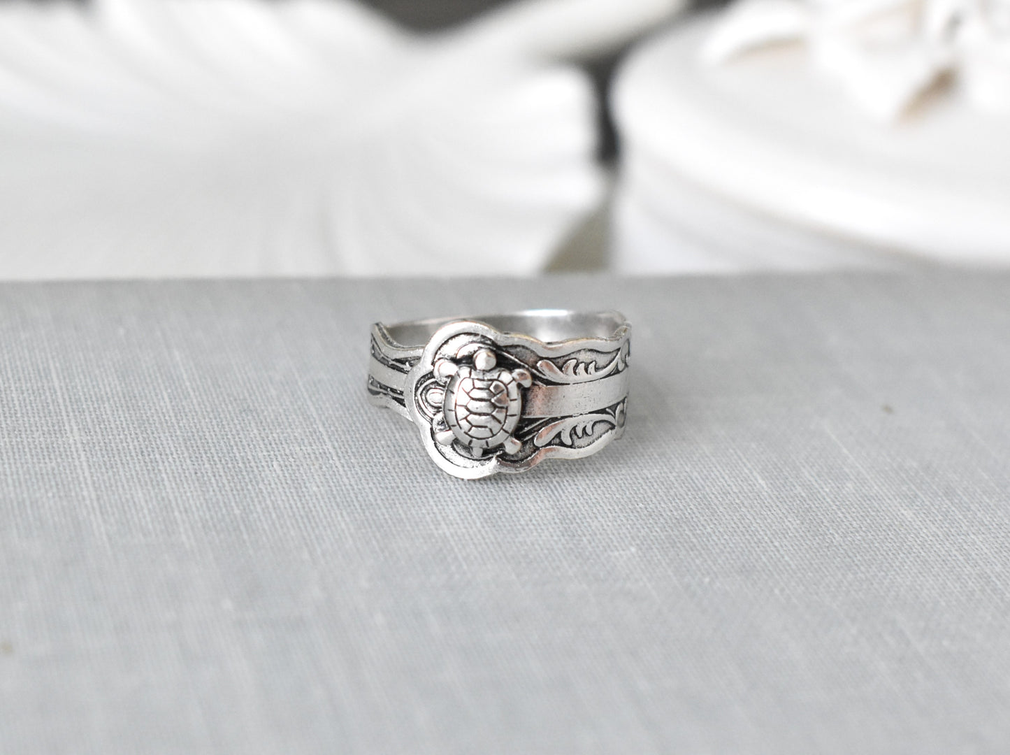 Turtle Spoon Ring