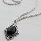 Black Onyx Necklace. Gemstone Necklace.