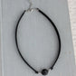 Black Onyx Choker. 14 Leather colors to choose from