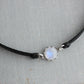 Rainbow Moonstone Choker