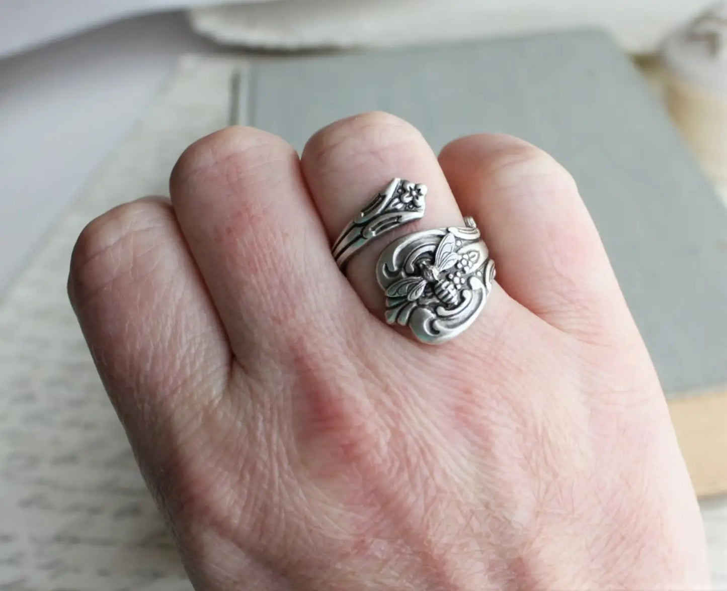 Bee Spoon Ring