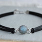 Labradorite Leather Choker