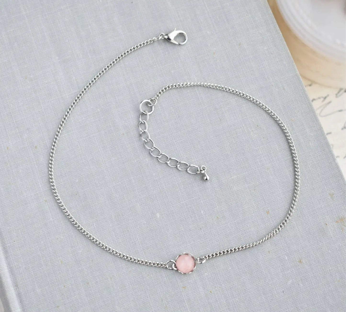 Dainty Gemstone Choker Necklace