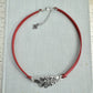 Christmas Holly Leather Choker