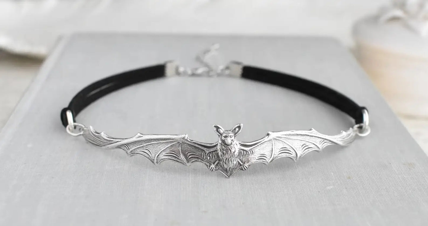 Bat Leather Choker