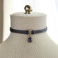 Lapis Lazuli Leather Choker