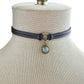 Labradorite Leather Choker