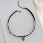 Pyrite Leather Choker