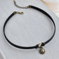 Pyrite Leather Choker