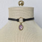 Purple Opal Choker. 8 Opal color options. Hexagon Faux Leather or Suede Choker.