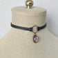 Purple Opal Choker. 8 Opal color options. Hexagon Faux Leather or Suede Choker.