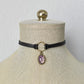 Purple Opal Choker. 8 Opal color options. Hexagon Faux Leather or Suede Choker.