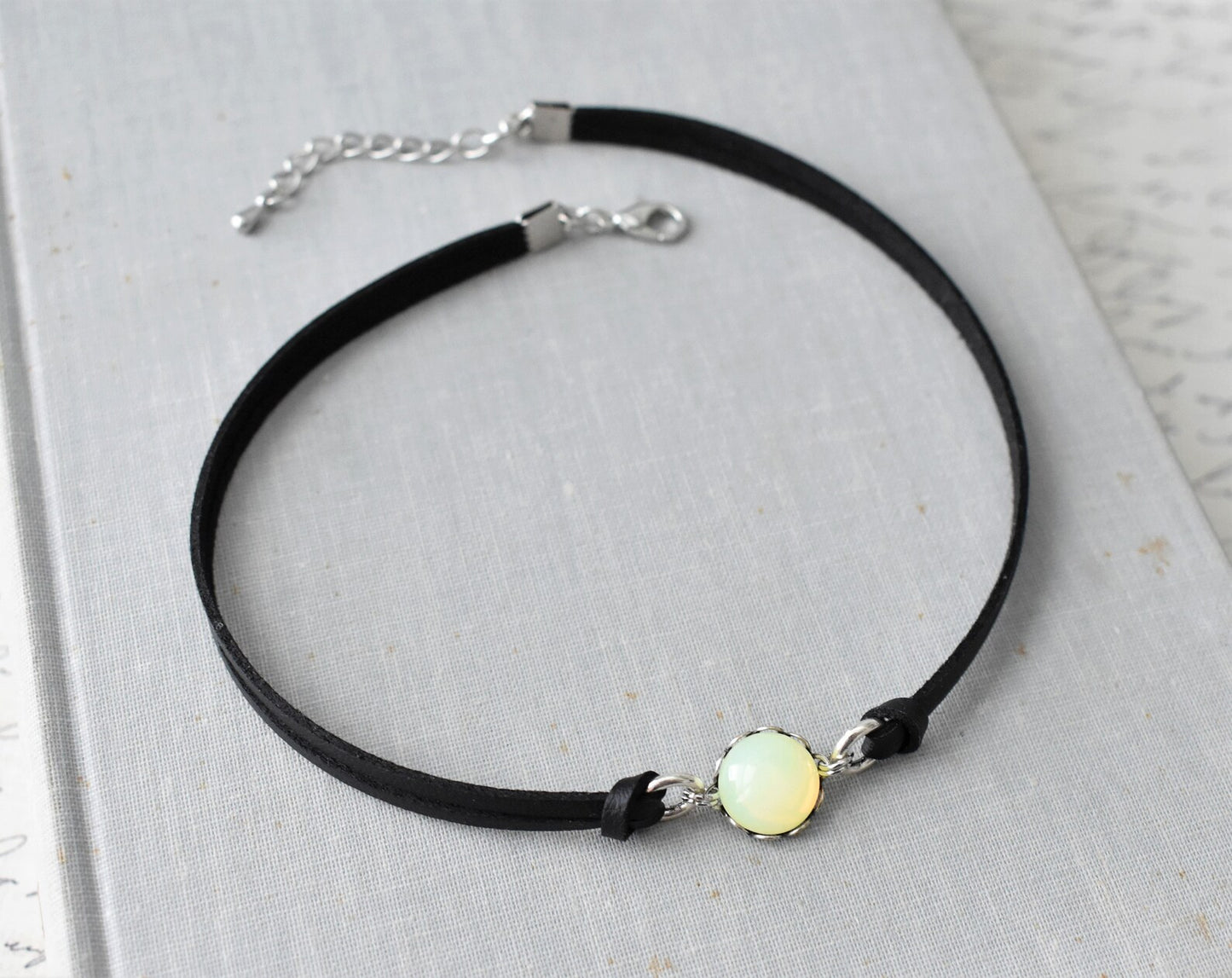 Yellow Opal Choker