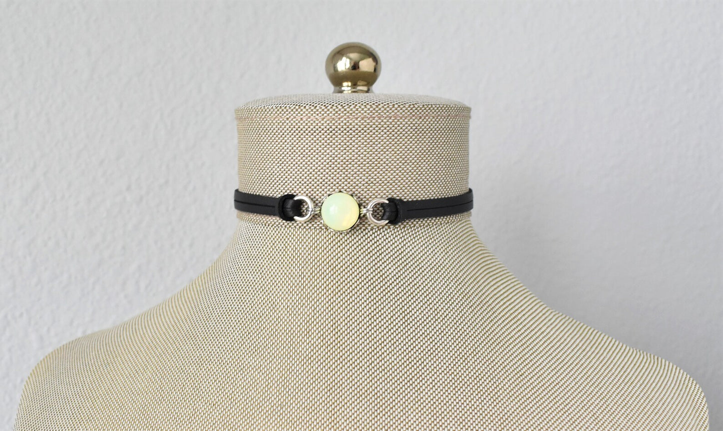 Yellow Opal Choker