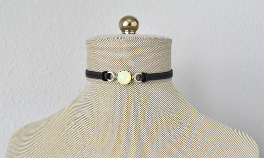 Yellow Opal Choker