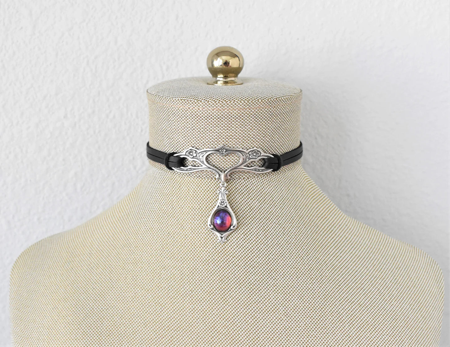 Mexican Fire Opal Choker. 20 Opal OR Gemstone options