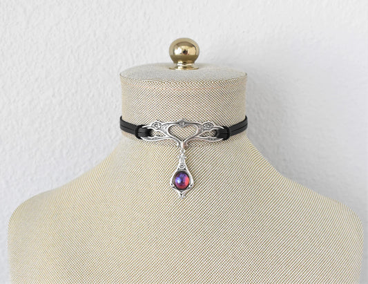 Mexican Fire Opal Choker. 20 Opal OR Gemstone options