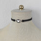 Black Pearl Leather Choker