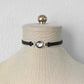 Black Pearl Leather Choker