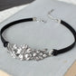 Hibiscus Floral Leather Choker