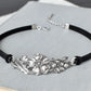 Hibiscus Floral Leather Choker