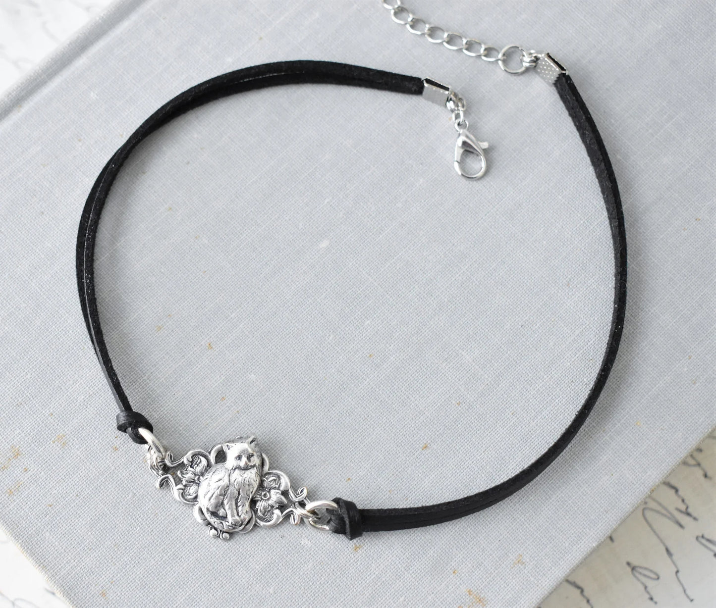 Cat Leather Choker