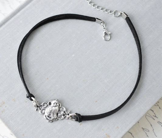 Cat Leather Choker