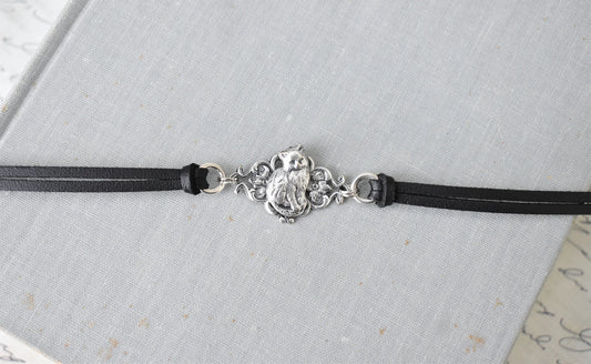 Cat Leather Choker