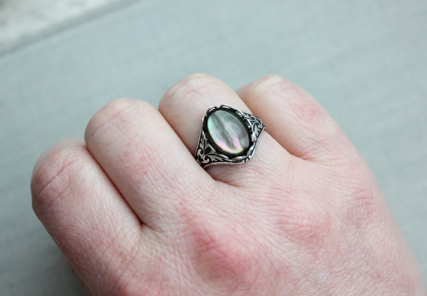 Black Pearl Ring