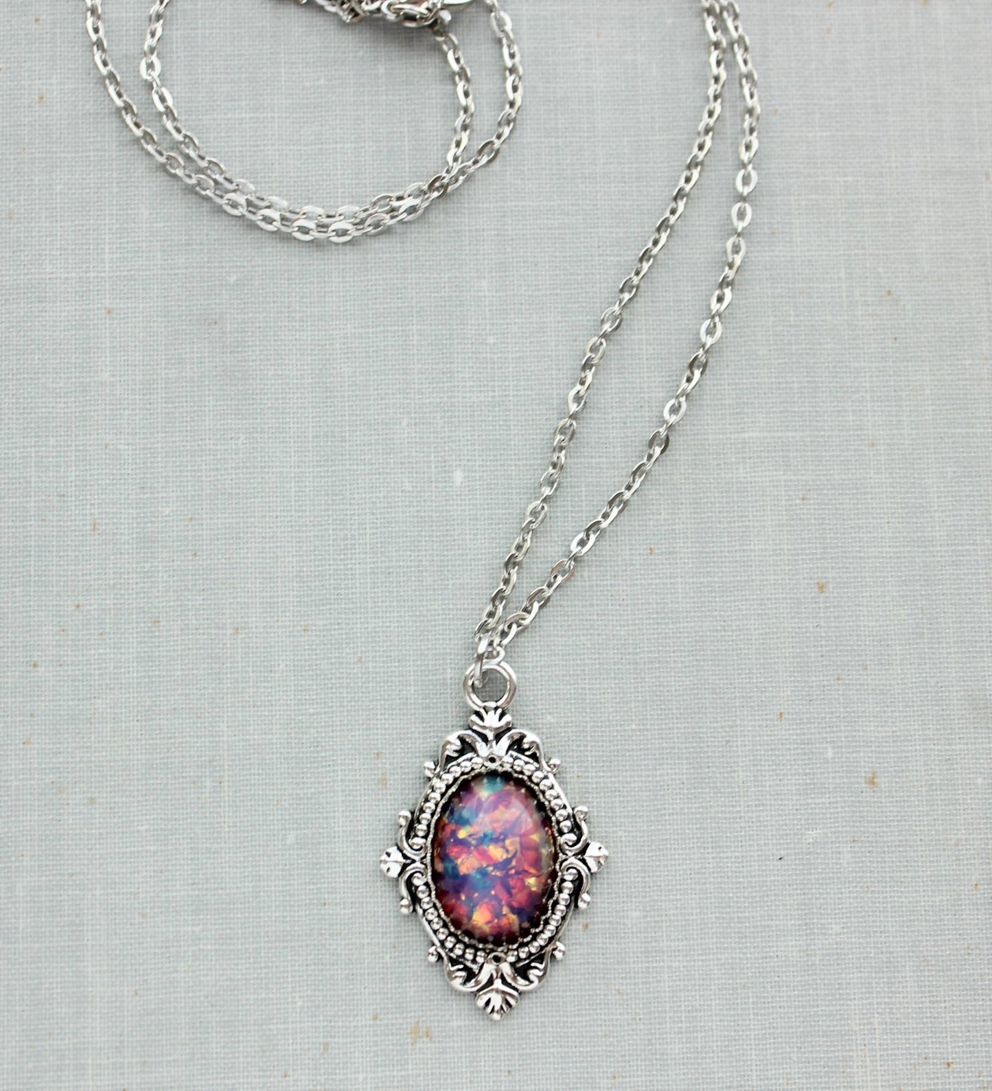 Fire Opal Necklace