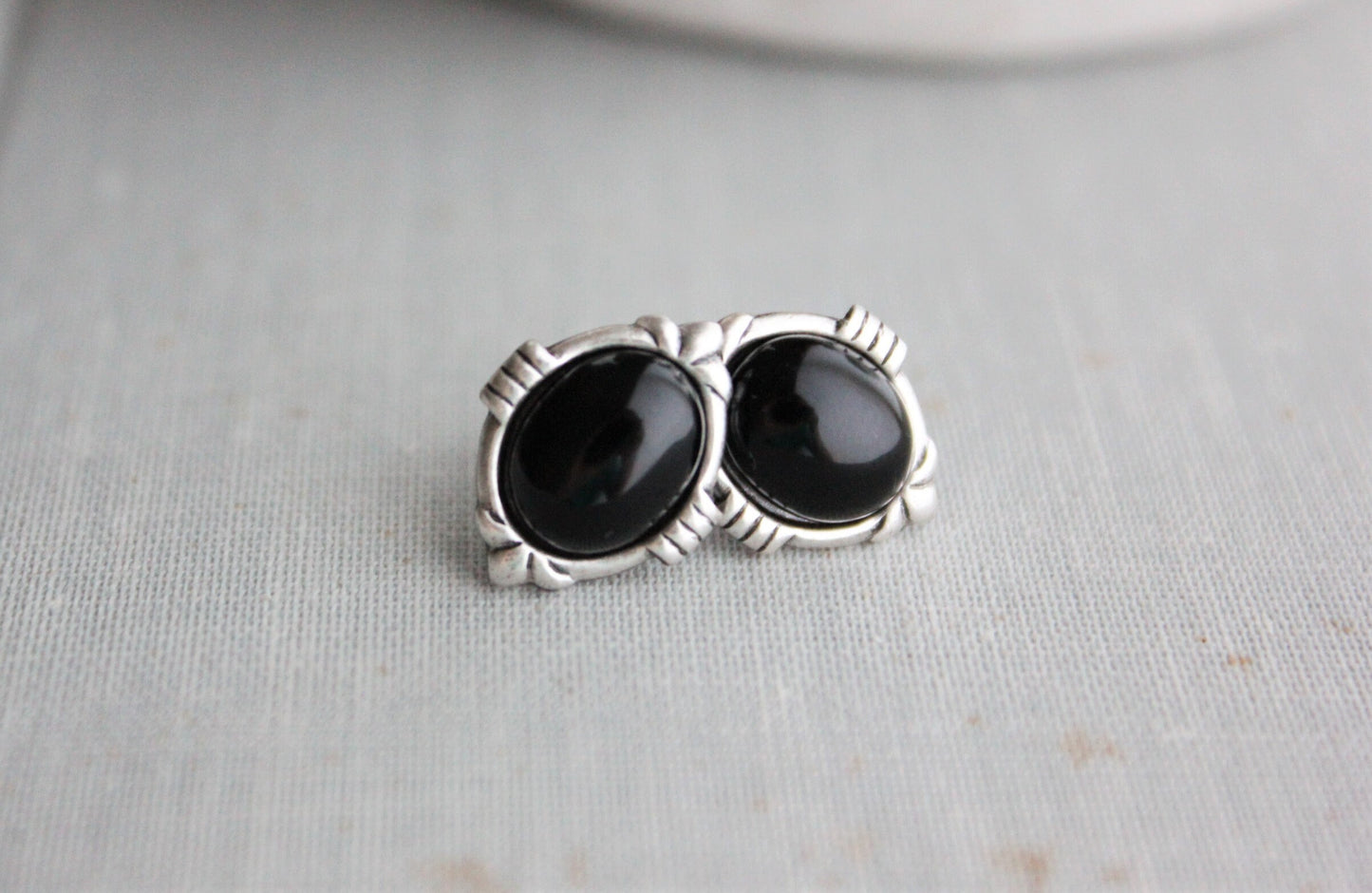 Onyx Earrings. Gemstone Earrings. Stud Earrings