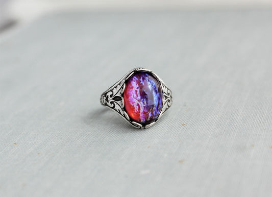 Dragons Breath Mexican Fire Opal Ring