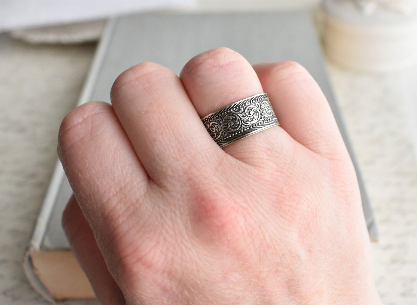 Leafy Scroll Ring