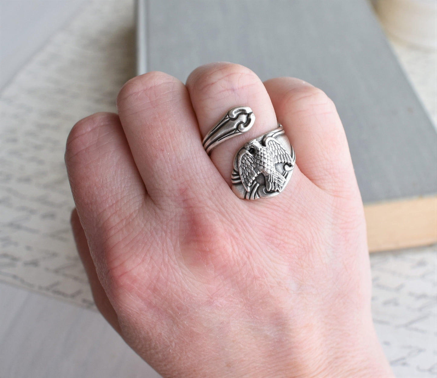 Eagle Spoon Ring