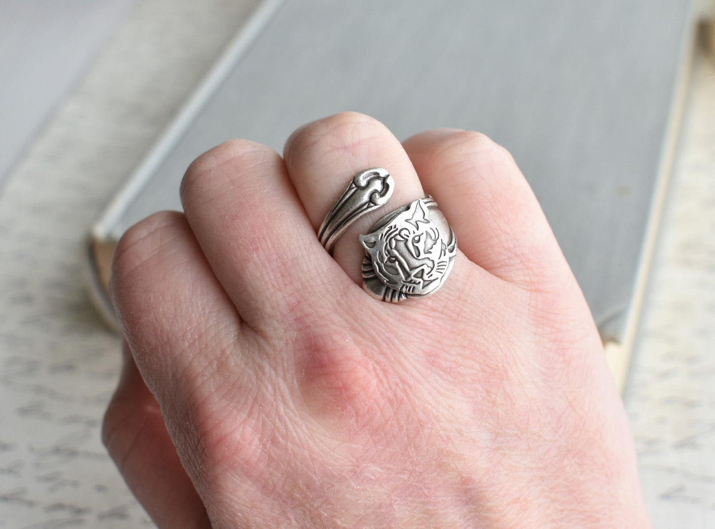 Tiger Spoon Ring